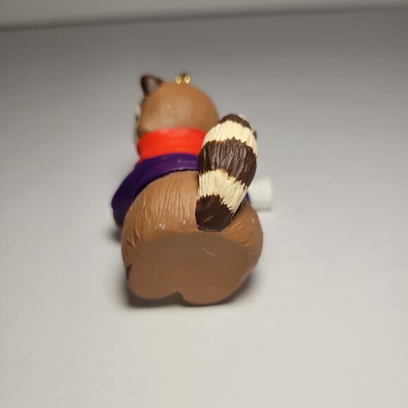 Hallmark Racoon Message in a Bottle Christmas Ornament - Vintage 1994 - Picture 3 of 4
